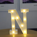 Battery-Operated LED Alphabet Lights for Home and Party Decor