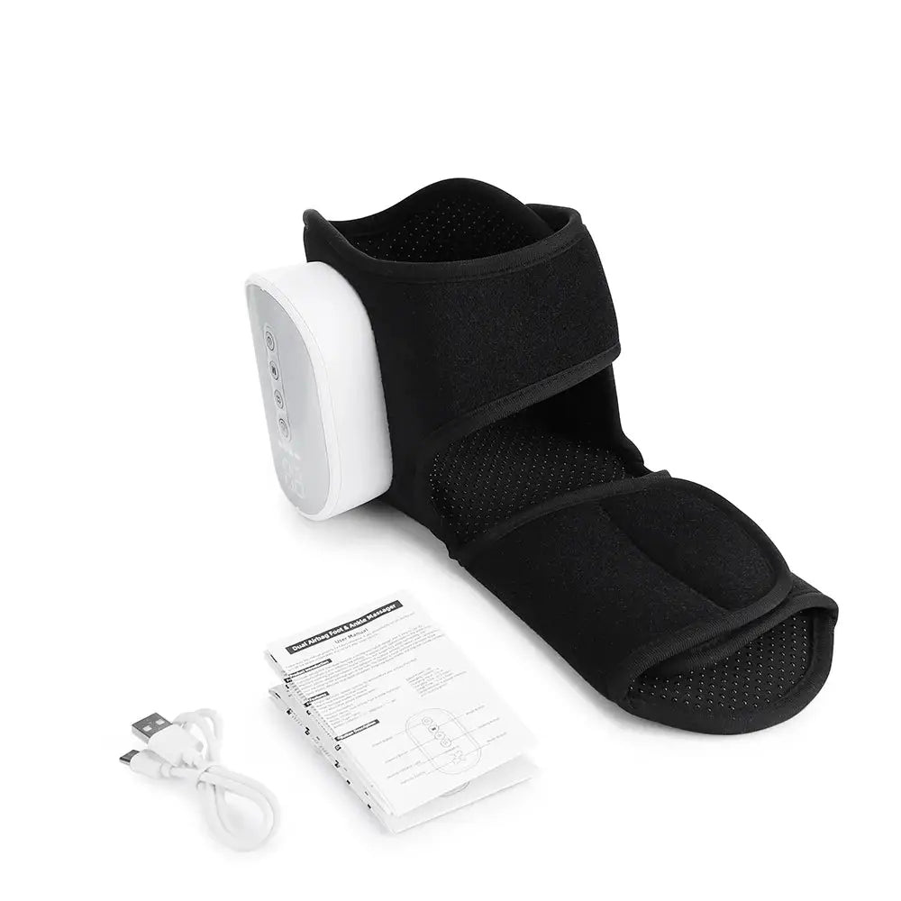 4 Modes Electric Heat And Vibration Ankle Foot Massager Hot Compress Ankle Massage Heated Wrap Support Brace Foot Protector
