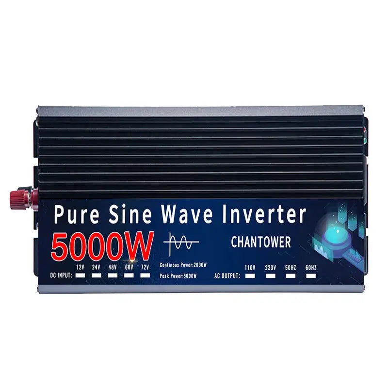 Pure Sine Wave Inverter 12V 220V 110V 2000W 4000W 5000W DC To AC 50Hz 60Hz Portable Power Voltage Converter Car Solar Inverter
