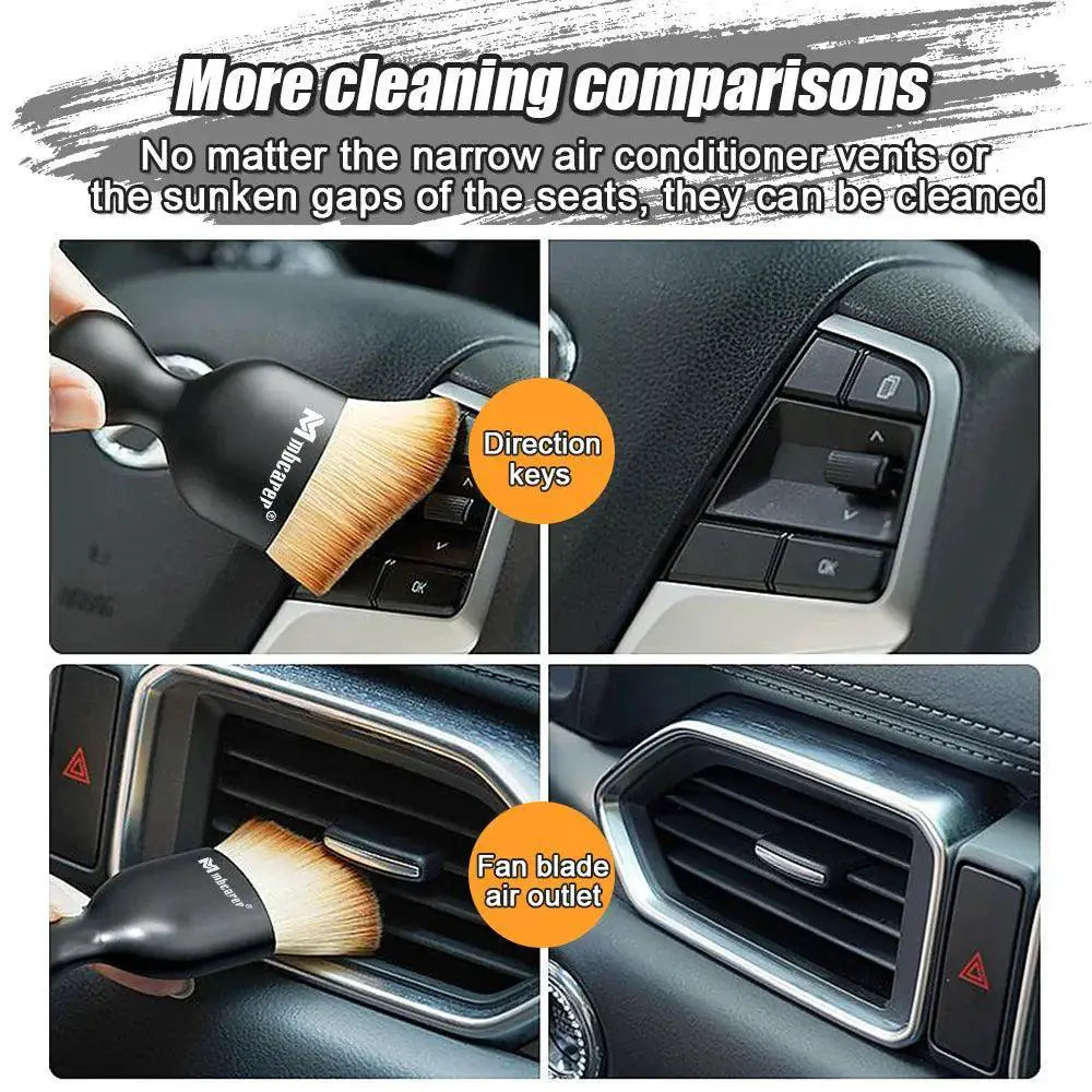 Car Detail Brush Set Soft Nylon Bristles Scratch Free Care