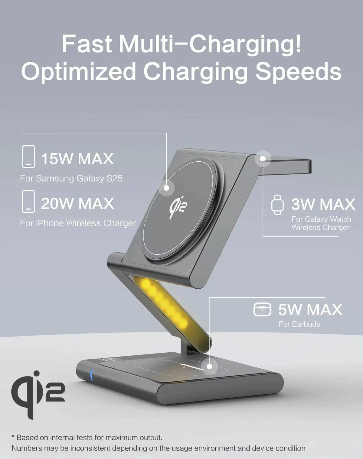 Magnetic Foldable Wireless Charger — product view 3