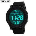 YIKAZE LED Sports Watch Waterproof Chronograph for Men