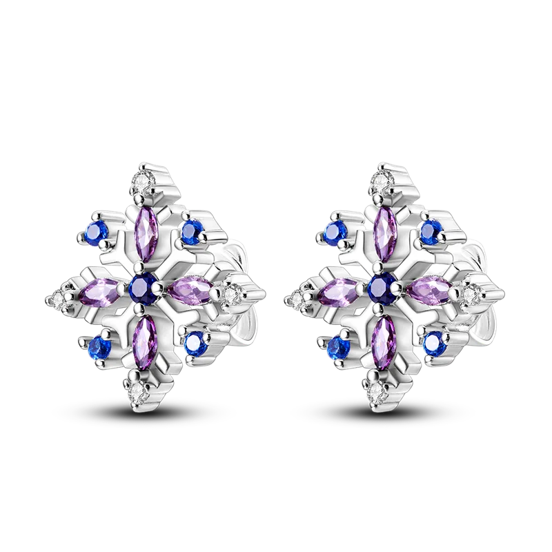 Silver Plated Cubic Zircon Geometric