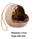Natural Coconut Small Pet Cage And Wooden Hamster House