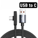 Right Angle USB C Cable - Durable Braided Design