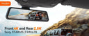 Sharp Dual Dash Cam for Driver Safety