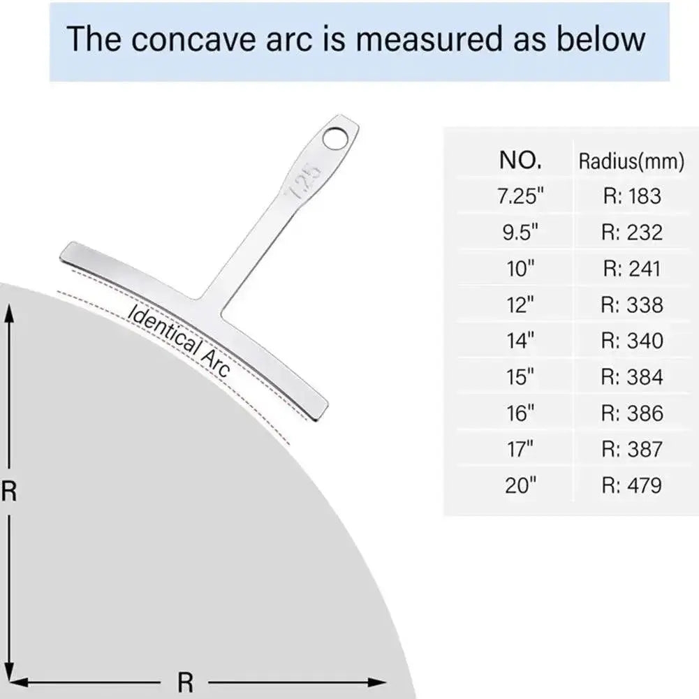 Guitar Steel String Gauge Ruler and Radius Gauge Tools