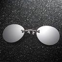 Vintage Clip-On Matrix Morpheus UV400 Sunglasses for Men