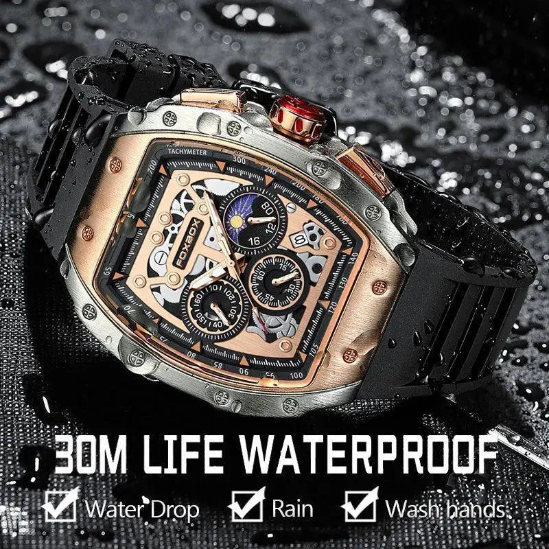 LIGE Foxbox Mens Waterproof Chronograph Watch Durable