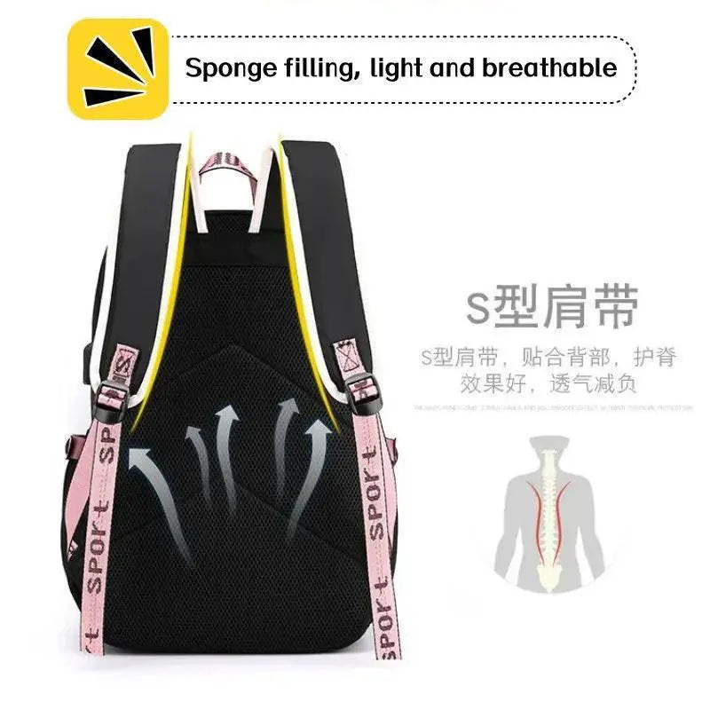 Miniso Stitch Backpack Anime Cosplay Unisex School Bag