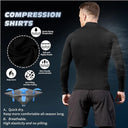 Men's Turtleneck Quick Dry Long-Sleeved Compression T-Shirt