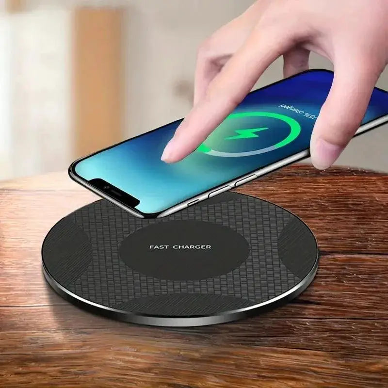 10W Wireless Charger Pad Stand Desktop Ultra-thin Fast Charging Dock - OurLum.com