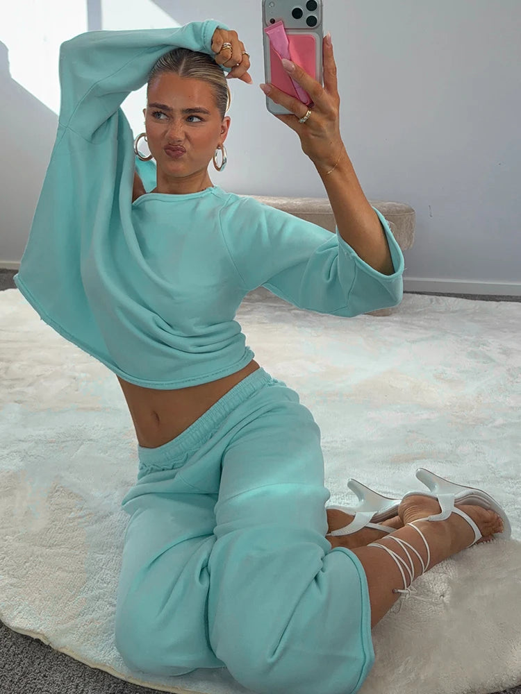 NIBBER Off Shoulder Outfit Set