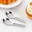 Flat-Bottom Stainless Steel Spoon, Horse-Head, for Ice Cream