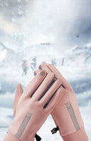 Womens Autumn and Winter Sports Warm Gloves Waterproof