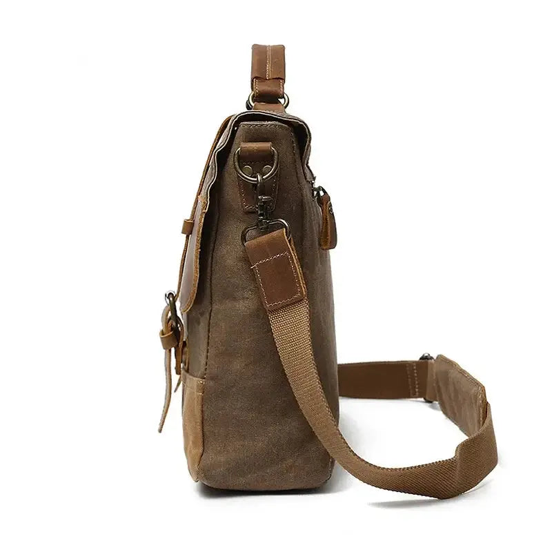 Ruil Retro Crazy Horse Leather Laptop Briefcase For Men - OurLum.com