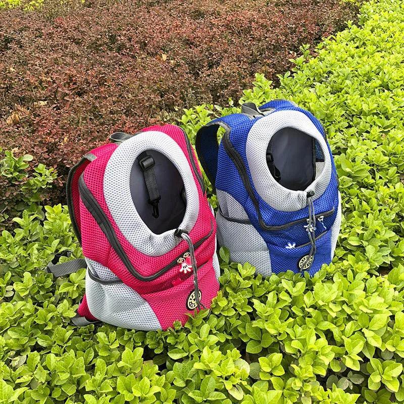 PawFly Double Shoulder Pet Travel Backpack Breathable Mesh