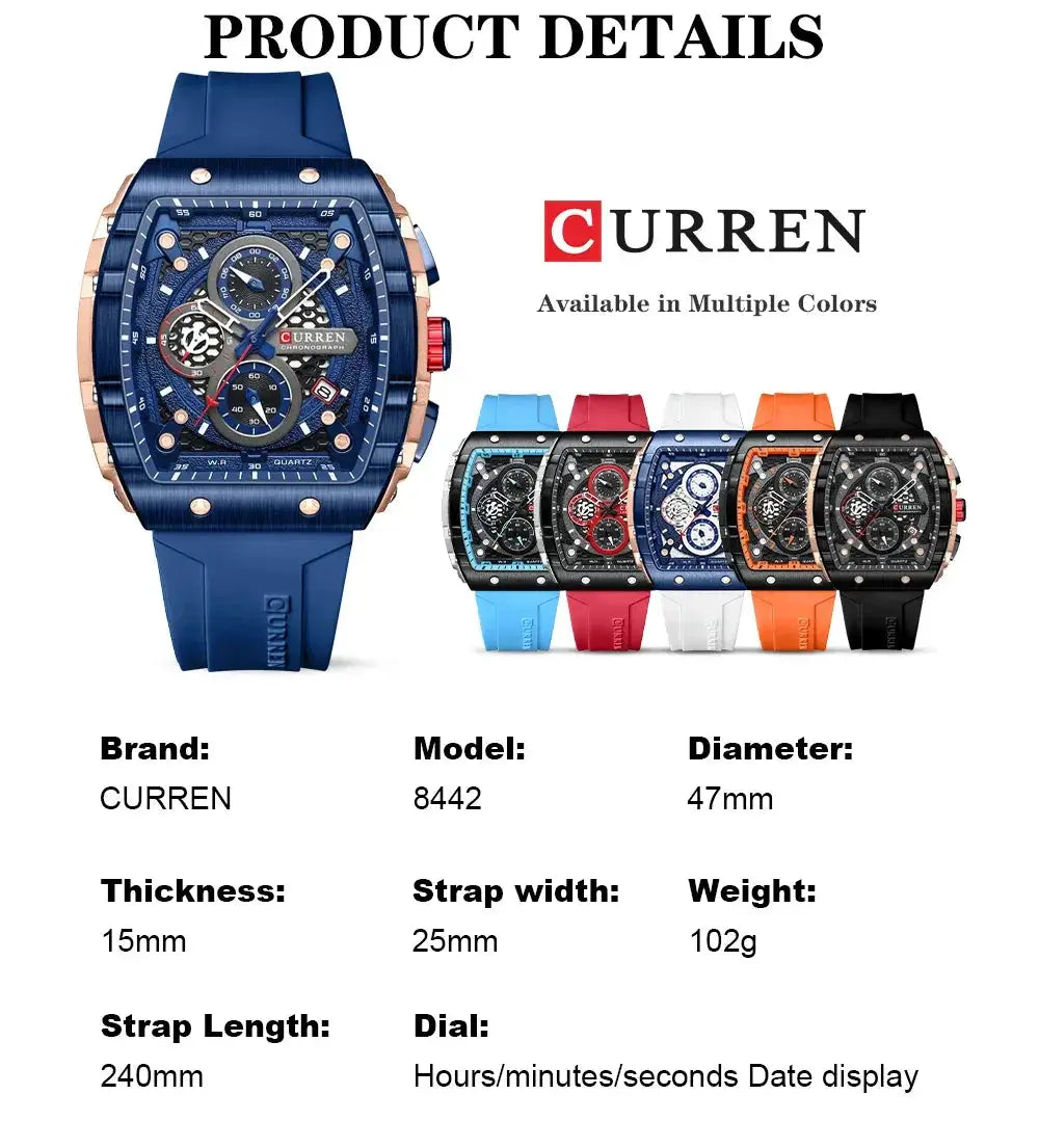 Men's Military Waterproof Chronograph Watch Timepiece