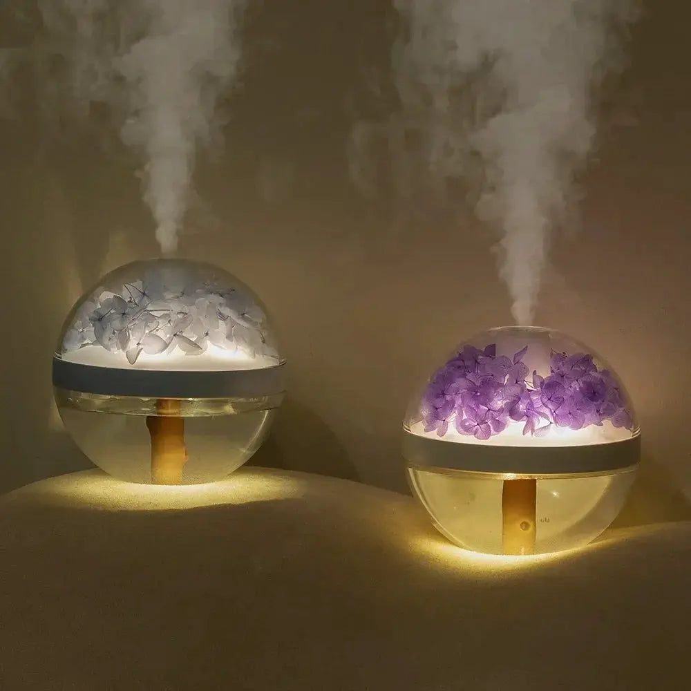 Rechargeable Ultrasonic Humidifier With LED Light - OurLum.com