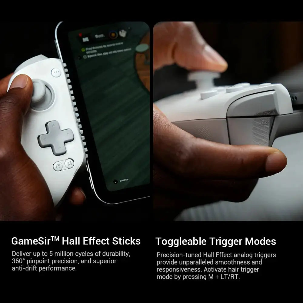 GameSir G8+ MFi Mobile Gaming Controller for iPhone 15, 16, 17 Series, iPad, and Android Phone Hall Effect Smartphone Gamepad