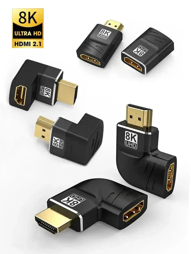 Ultimate 8K HDMI Compatible Right Angle Cable Adapter