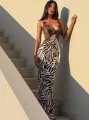 NIBBER Backless Evening Dress