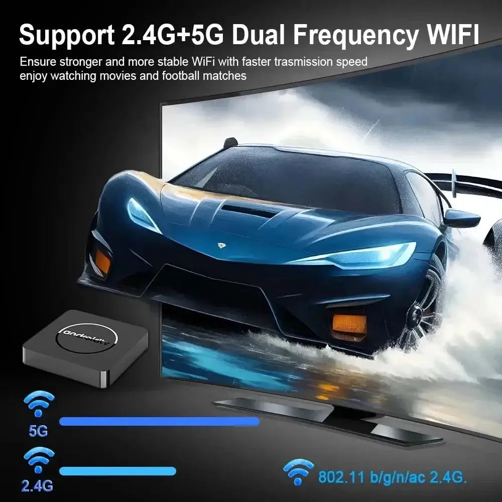 Android 13 Google Voice Assistant YouTube Smart TV Box 4K