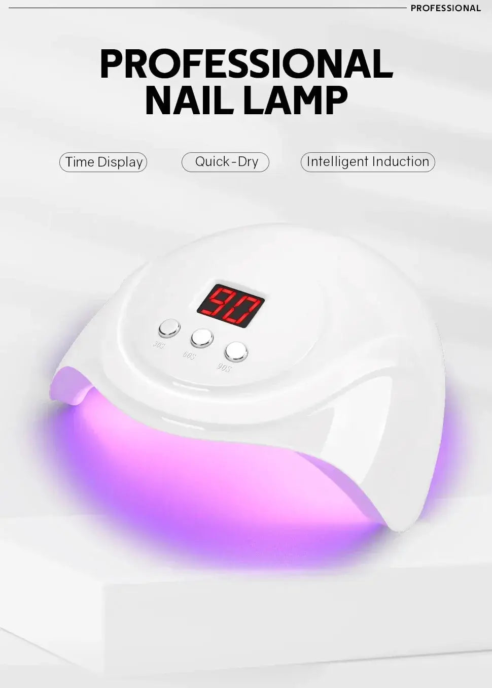 72W UV Nail Lamp With 24 LEDs Nail Dryer And Timer