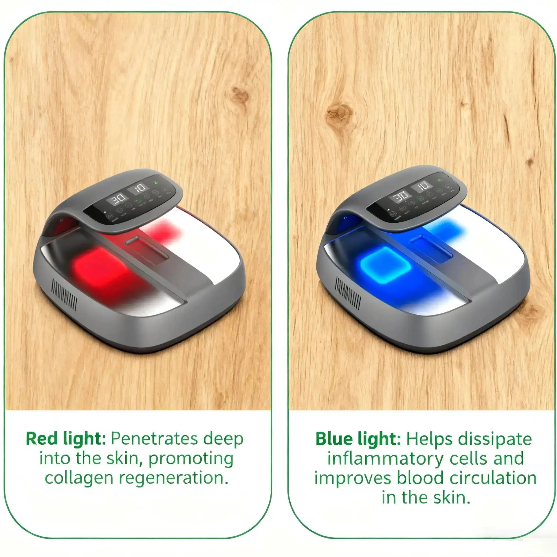 Red Blue Light Display Stainless Steel Material Tera Hz IMD Screen for Elderly Wentun 1.0 Foot Spa 2-in-1 Foot Massage with