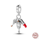 Sterling Silver Heels Lipstick Camera