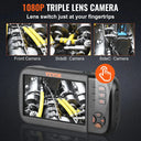 Industrial 1080P Triple Lens Endoscope