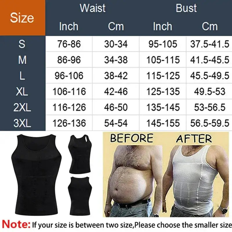 Men's Compression Shapewear Vest for Tummy Control - OurLum.com