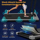 Foldable Desk Treadmill With Bluetooth Speaker Walking Pad
