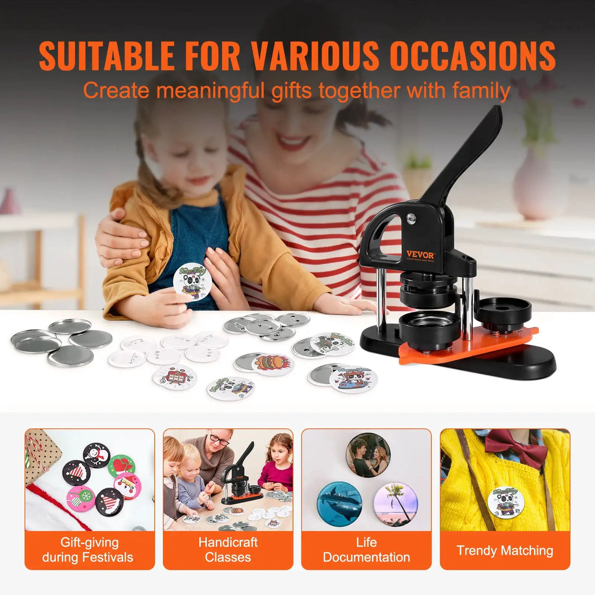 Ergonomic Button Maker Pin Kit — product image 4