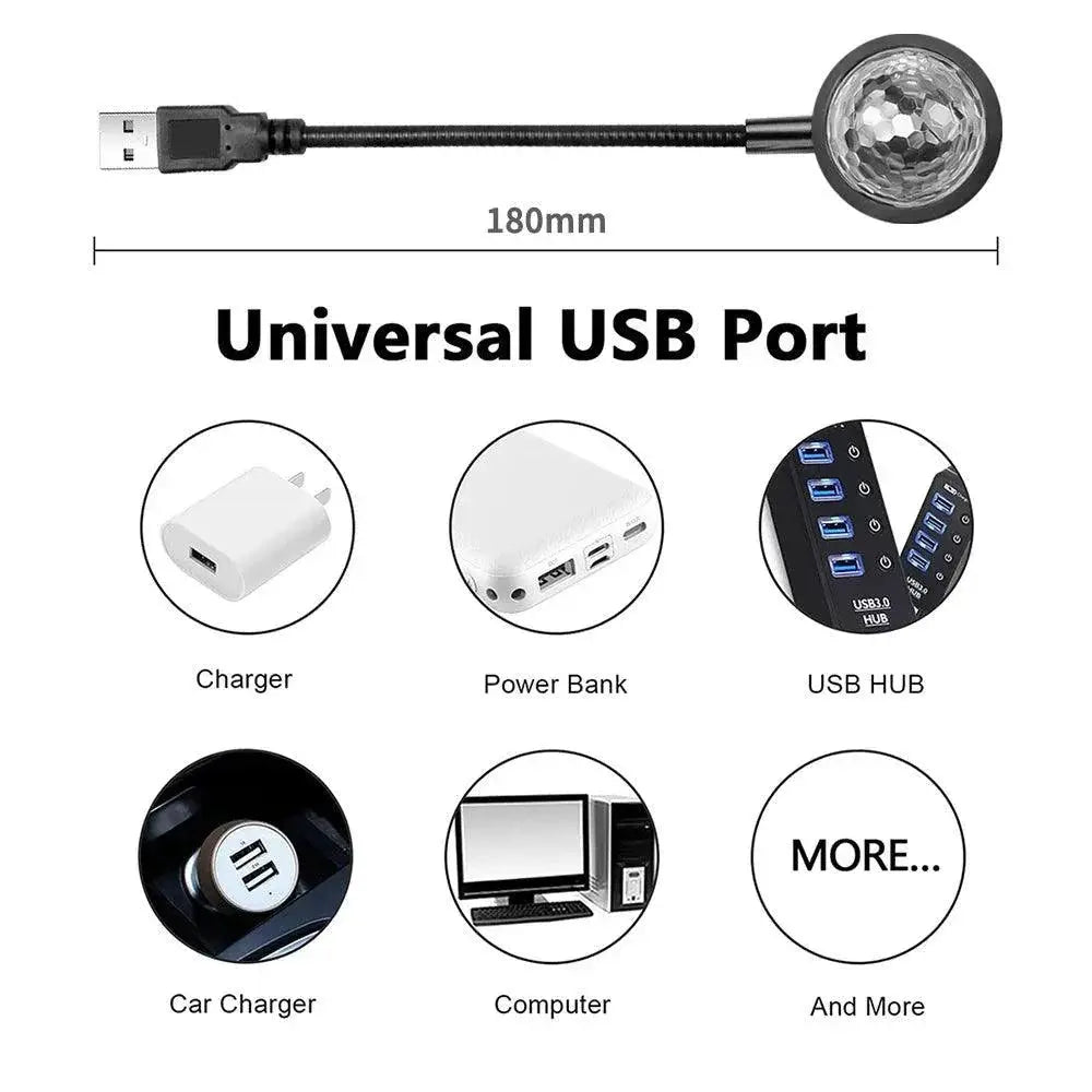 9 Models Car Roof Star Light LED Projector USB Night Light