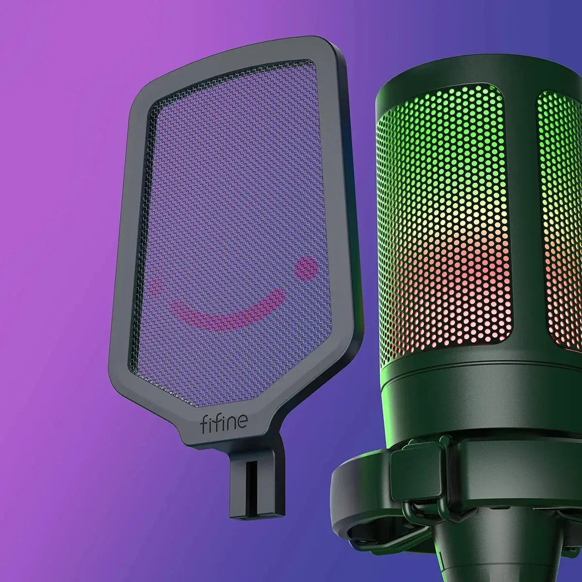 A6V USB Gaming Microphone With Pop Filter And Shock Mount
