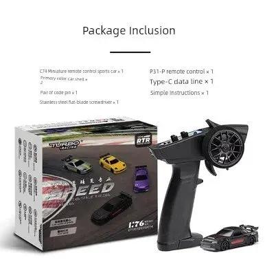 Turbo Racing 1to76 Miniature RC Drift Car For Enthusiasts