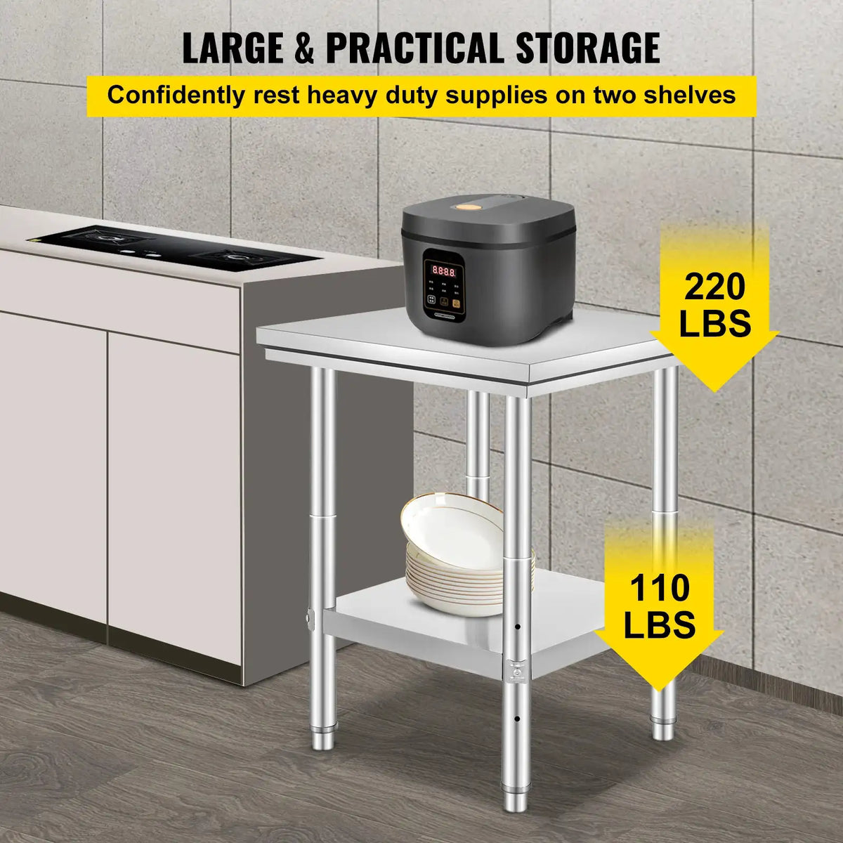 Commercial Stainless Steel Work Table — product image 4