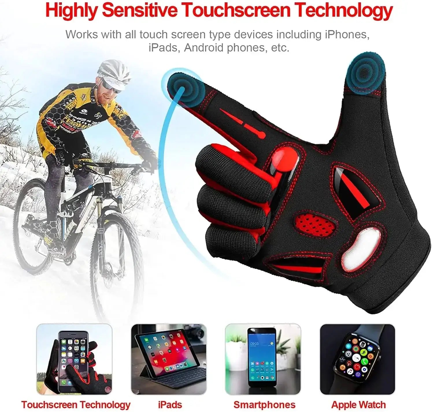Racing Motocross Gloves Breathable Unisex Non Slip