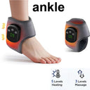 Electric Heating Foot Ankle Massager with Vibration Ankle Wrap Support Hot Compress for Joint Protection Foot Protector