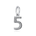 Sterling Silver Charm A-z Letters