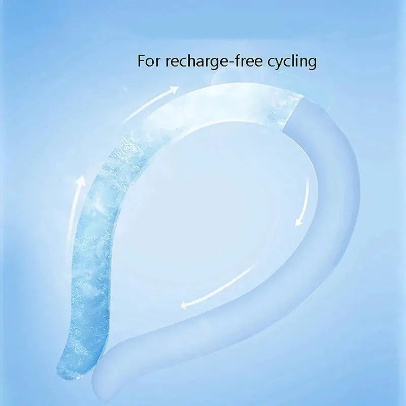 Portable Neck Cooling Ring Massager Summer Cooler Tube