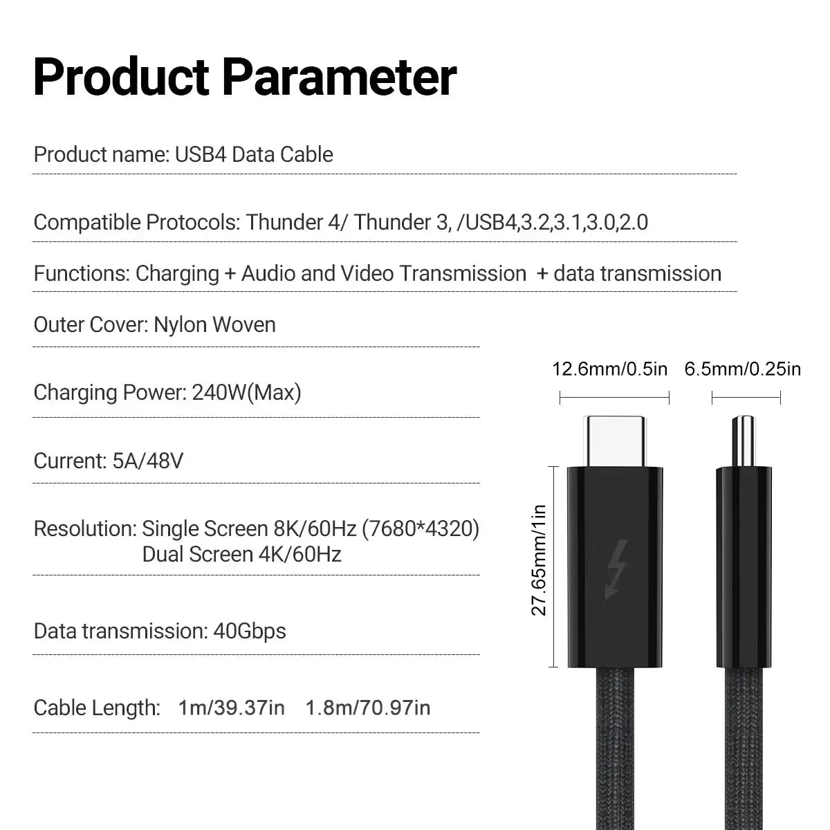 TypeC Cable Thunderbolt — product view 6