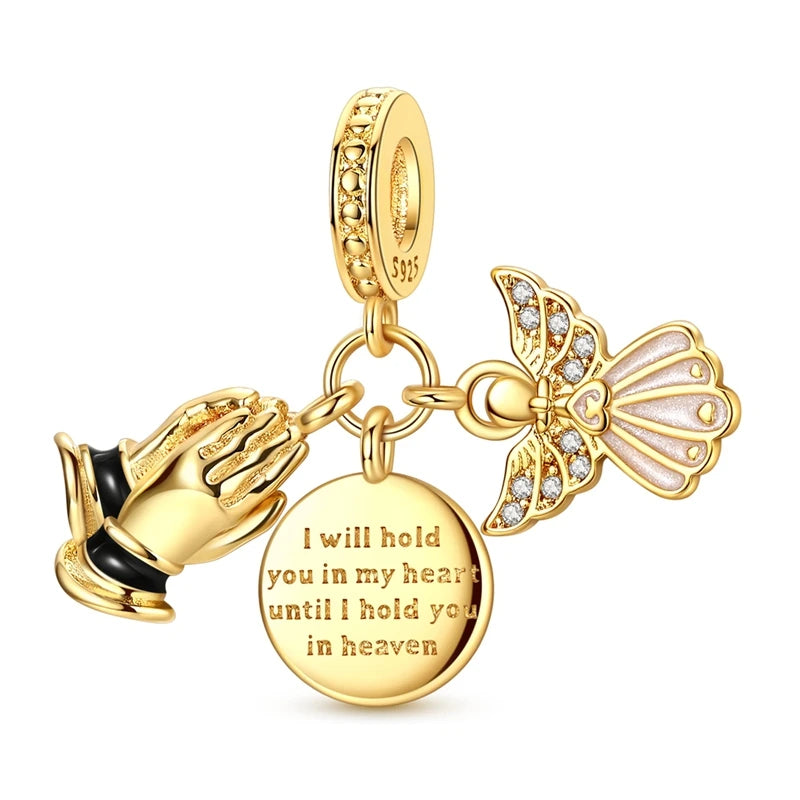 Sterling Silver Charm Pendant Beads