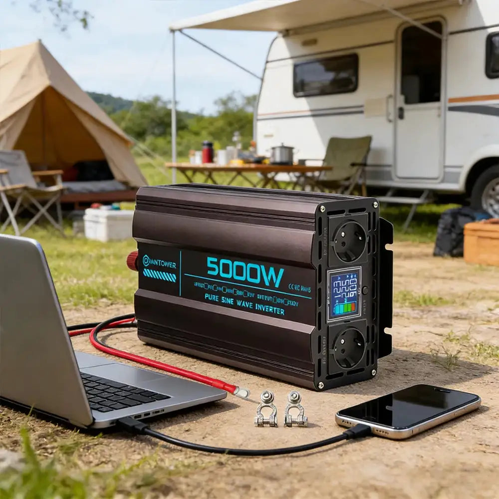 Pure Sine Wave Inverter 12V 220V 24V 1000W 1600W 2000W 3000W 4000W 5000W DC To AC Power Converter Charger Car Solar Inverter