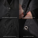 3-in-1 Waterproof Rain Poncho Lightweight Hooded Coat 2023