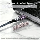 USB C Adapter - 40Gbps Angled Type C Extender