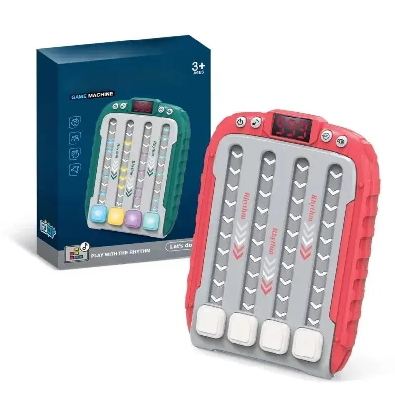 Electronic Music Puzzle Game Machine Montessori Pockets Travel Toy Light Up Educationa Sensory Fast Push Table Game