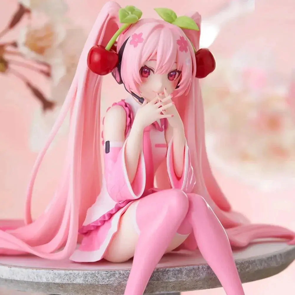 Cherry Blossom Pink Hatsune Miku PVC Figure Collectible