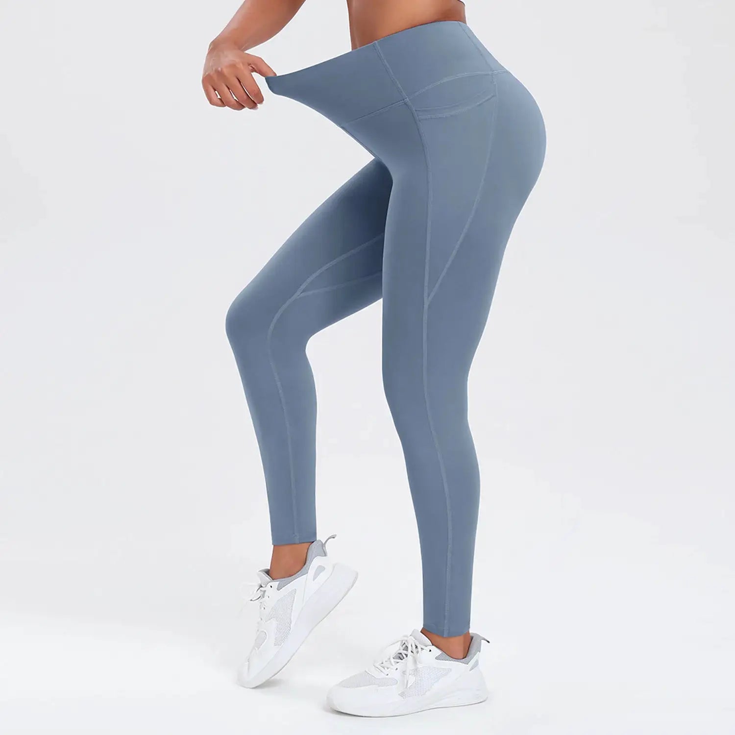 Women Yoga Pants with Pockets Butt Lifting Tummy Control Sports Leggings High Waist Fitness Tights Gym Clothing Sportswer